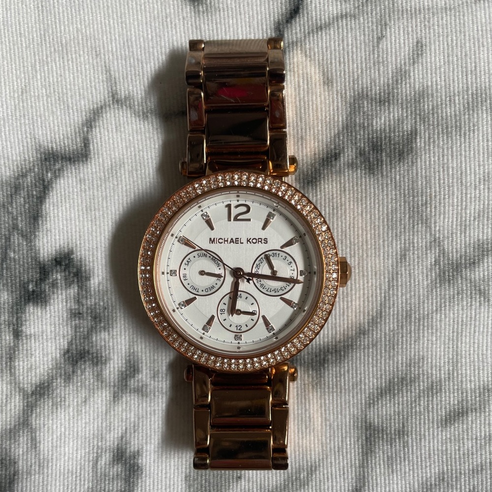 Michael Kors rose gold watch